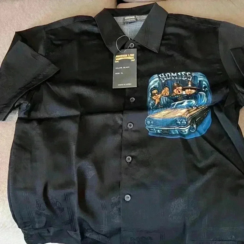 VINTAGE Cruizin Low Large Black Little Homies Lowrider